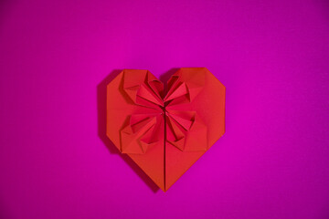 Corazón de origami 