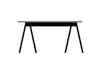 table furniture icon flat isolated design