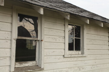 old house with window