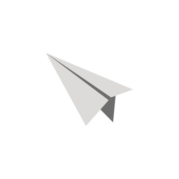 paper plane creativity icon isolated and flat image