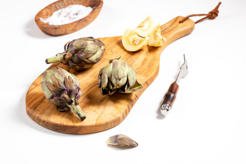 artichoke ready for cooking