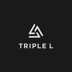 Creative Triple L Logo Design Vector
