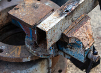 blacksmith anvil and hammer