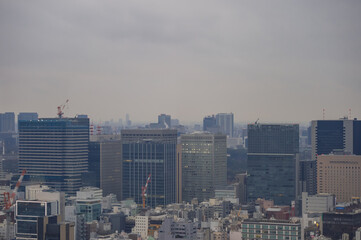 東京都港区浜松町から見た東京の景色
