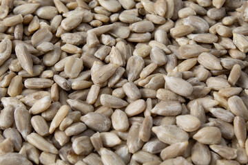 Texture with peeled sunflower seed nuggets