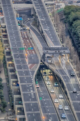 東京都港区浜松町から見た東京の景色