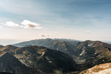 Fototapeta na wymiar Panorama szczytów