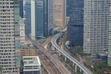 東京都港区浜松町から見た東京の景色