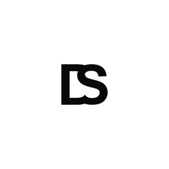 d s ds letter vector logo design