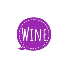 ''Wine'' Lettering