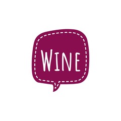 ''Wine'' Lettering