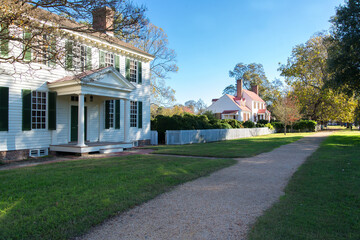 White two story house built