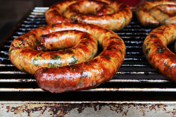 Sai aua, Thai food style make with pork. Local Northern Thai food.