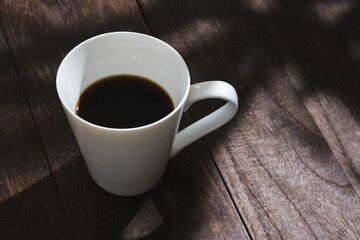 晴れの日のモーニングコーヒー