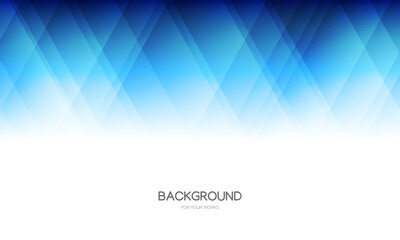 Abstract background vector illustration. Gradient blue with geometric shapes composition.