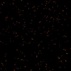 abstract fire particle light dust background