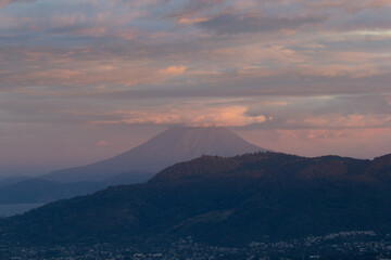 sunset over the mountains