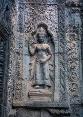 Та Prohm is the temple, it rains in the rainy season.The preserved symbiosis of stone and wood...
