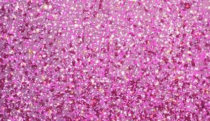 Pink glitter star dust trail sparkling particles on pink background. Abstract Textured Background. Stardust pink glitter background for Women Day, Valentine, wedding or greeting card design.Vector EPS