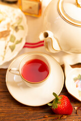 Cup of Strawberry flavor tea