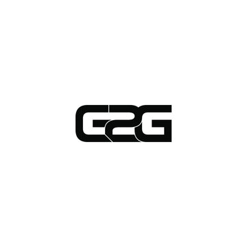 g2g letter original monogram logo design