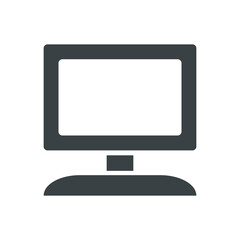 Vector of computer monitor icon Free Vector