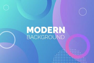 Colorful round modern background vector