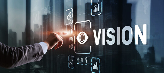 Vision Direction Future Business Inspiration Motivation Concept.