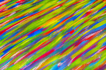 Background from different strokes of red, yellow, green and blue paint