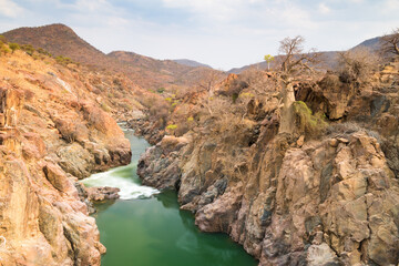 Fototapeta na wymiar Landscape In The Namibian Kaokoveld