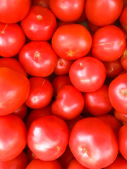 Tomatoes background. Red tomatoes. Ripe tomatoes.