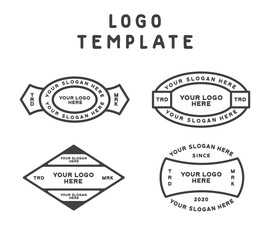 shape logo template vector design
