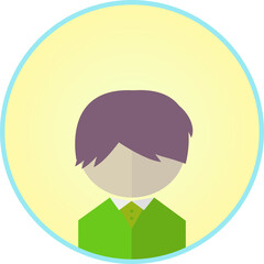 シンプルな子どもの人物アイコン