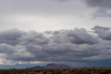 Fototapeta na wymiar storm clouds over the mountains