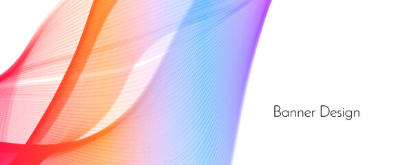 Fototapeta premium Abstract elegant decorative modern wave design banner background