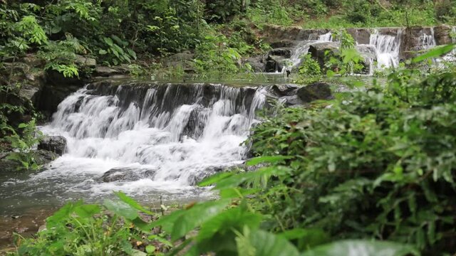 Waterfall in Namtok Samlan National Park. Beautiful nature at Saraburi province Thailand