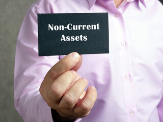  Financial concept meaning Non-Current Assets with phrase on the page.