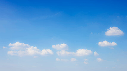 Blue sky background with clouds. Vector illustration eps 10