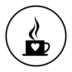 Valentine Day Coffee Icon