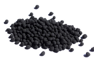 powder food colors on a white background