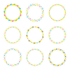 流れ星 星 フレーム サークル クリア