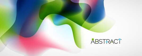 Fluid color gradient abstract background, trendy colorful wallpaper. Vector illustration for placards, brochures, posters, banners and covers