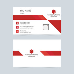 Minimal company vector business card