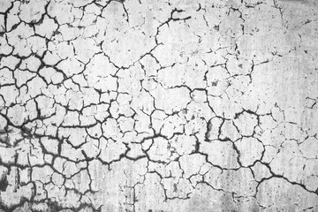 Fototapeta premium An old wall with cracks. Background image.