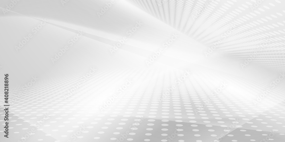 Wall mural abstract grey background poster with dynamic. technology network vector illustration.