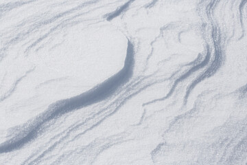 Natural snowy background. Natural snowy surface.