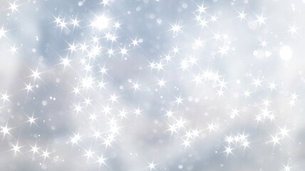 blue snowfall bokeh background, abstract snowflake background on blurred abstract blue
