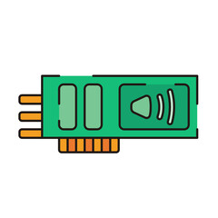 Computer Hardware Line Icons. Vector Illustration