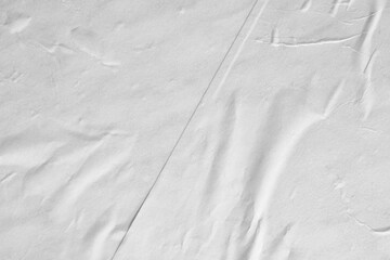 Texture of creased white paper