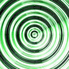 Optical illusion. White and black stripes are mixed in a circle. Manifest style.